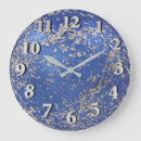Suche nach blau silber wanduhren Glitzer