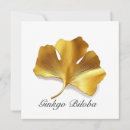 Suche nach ginkgo blatt blätter einladungen Gold