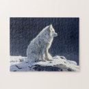 Suche nach fuchs im schnee puzzle Weiß