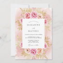 Suche nach rosa rosenhochzeit einladungen Botanisch