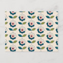 Suche nach geometrisches blumenmuster postkarten Mid century modern