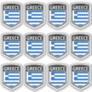 Suche nach griechenland flagge aufkleber Wappen