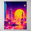 Suche nach futuristische stadt poster Retro