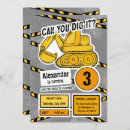 Suche nach baggern einladungen Junge