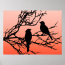 Suche nach baum silhouette poster Vögel