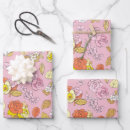 Suche nach rosa blumenmuster geschenkpapier Vintag