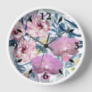 Suche nach rosa orchidee wanduhren Aquarell