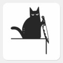 Suche nach messer aufkleber Katze mit messer