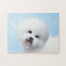 Suche nach bichon frise puzzle Weiß