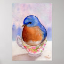 Suche nach drossel poster Aquarell