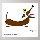 Suche nach hund zeichnen poster Abstrakt