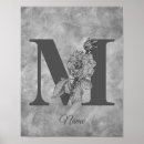 Suche nach monogramm m poster Für sie