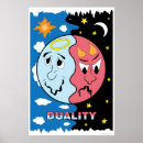 Suche nach dualität poster Tag und nacht
