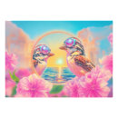 Suche nach coole vögel poster Tropische sonnenuntergangskunst