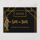 Suche nach gatsby postkarten Schwarz und gold