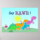 Suche nach rawr dinosaurier poster Niedlich