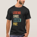 Suche nach legende seit 1982 tshirts Geburtstag