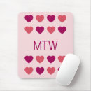 Suche nach rosa herzen mousepads Monogramm