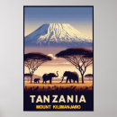 Suche nach kilimanjaro poster Retro