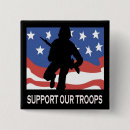 Suche nach stützen sie unsere truppen buttons Amerikanische flagge