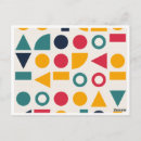 Suche nach geometrisches muster postkarten Retro