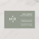 Suche nach beruflicher gärtner visitenkarten Monogramm