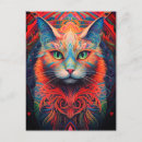 Suche nach psychedelische katze postkarten Bunt