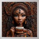 Suche nach afrikanische frauen poster Schwarz