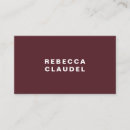 Suche nach burgundy visitenkarten Minimalistisch