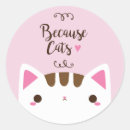 Suche nach rosa katzen aufkleber Kawaii