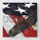 Suche nach amerikanische flagge wanduhren Freiheit