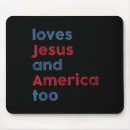 Suche nach jesus lieben sie mousepads Patriot