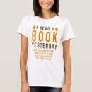 Suche nach gestern tshirts Lesen