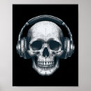 Suche nach dj kopfhörer poster Schädel