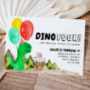 Suche nach dino geburtstag einladungen Vierstündig