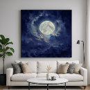Suche nach blauer mond poster Modern