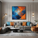 Suche nach feuer poster Blau