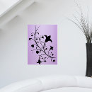 Suche nach schwarze blumen poster Silhouette