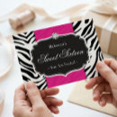 Suche nach zebra 16 geburtstag einladungen Rosa