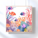Suche nach bunte fische poster Aquarell
