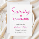 Suche nach siebzig einladungen Siebzig und fabelhaft