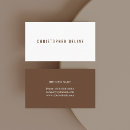 Suche nach dunkelbraun visitenkarten Minimalistisch