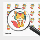 Suche nach glücklicher fuchs aufkleber Niedlich