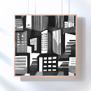 Suche nach modernes geometrisches poster Schwarz