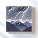 Suche nach schwarzer blitz poster Wolken