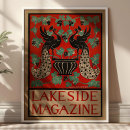 Suche nach vintager pfau poster Jugendstil