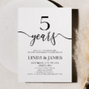 Suche nach 5 hochzeitstag einladungen Für sie/ihn