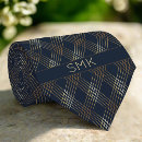 Suche nach gold und marineblau krawatten Mit monogramm