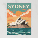 Suche nach vintage sydney postkarten Hafen von sydney