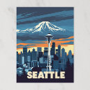 Suche nach vintage seattle postkarten Skyline